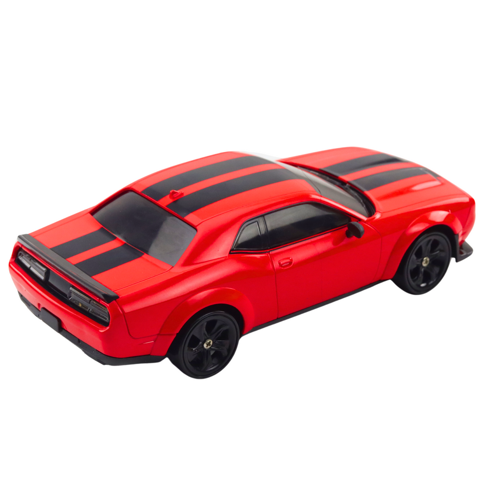 RC auto na drift 4WD s výměnnými koly a dálkovým ovládáním červené