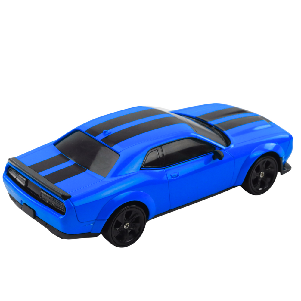 RC auto na drift 4WD s výměnnými koly a dálkovým ovládáním modré