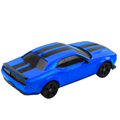 RC auto na drift 4WD s výměnnými koly a dálkovým ovládáním modré