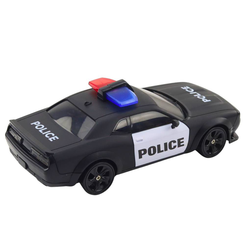 RC auto na drift s výměnnými koly 4WD policie na dálkové ovládání
