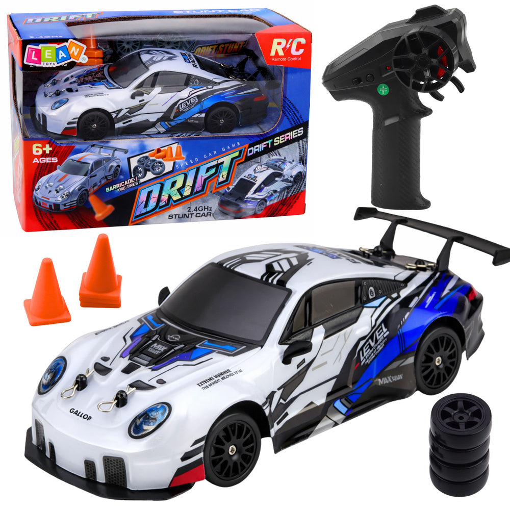 RC auto na drift s výměnnými koly modré 1:24 – 4WD