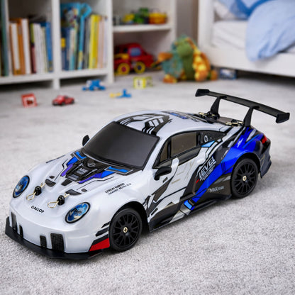 RC auto na drift s výměnnými koly modré 1:24 – 4WD