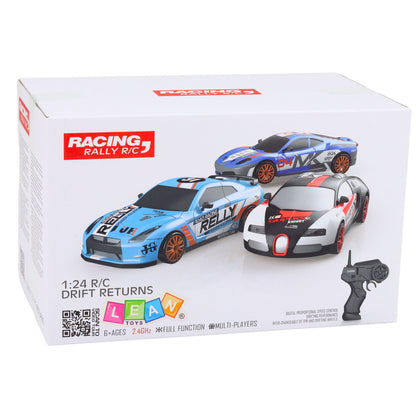 RC auto na driftování se zaměnitelnými koly černé 1:24
