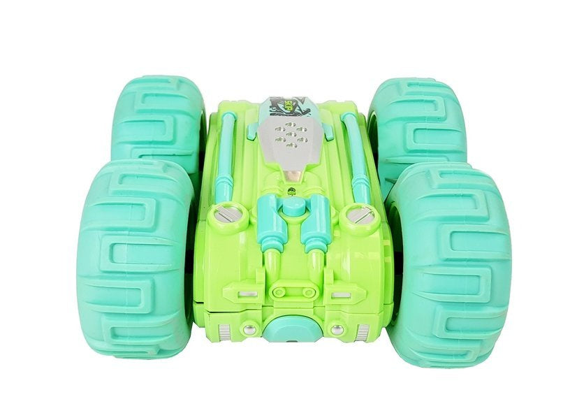 RC auto obojstranné vodotesné na diaľkové ovládanie zelené 1:24