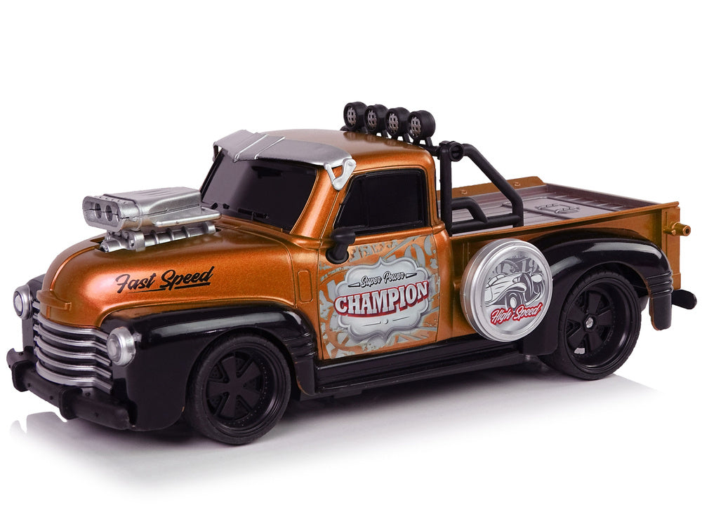 RC auto pick up 1:18 s dálkovým ovládáním hnědé