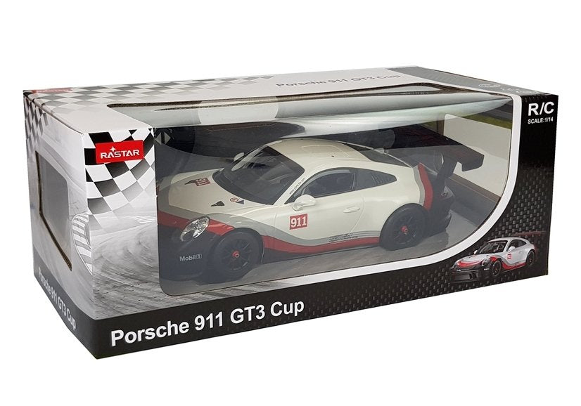 RC auto Porsche 911 GT3 CUP na dálkové ovládání 1:14 bílé
