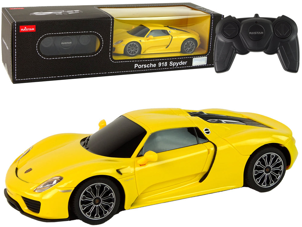 RC auto Porsche 918 s dálkovým ovládáním 1:24 Rastar žluté