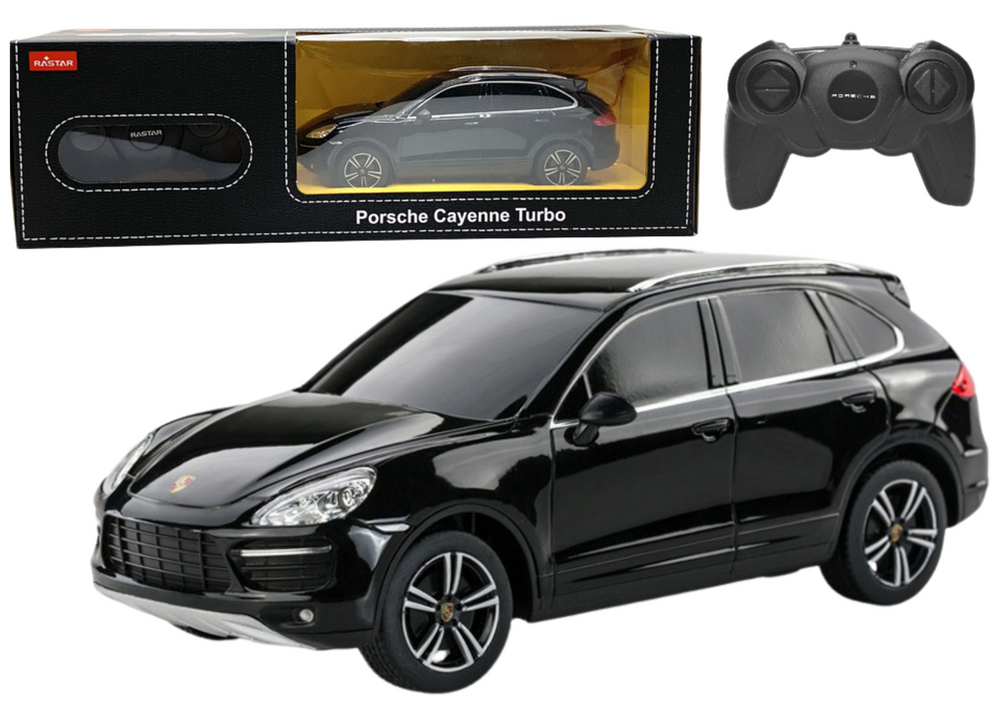 RC auto Porsche Cayenne Turbo na dálkové ovládání černé 1:24 – Rastar