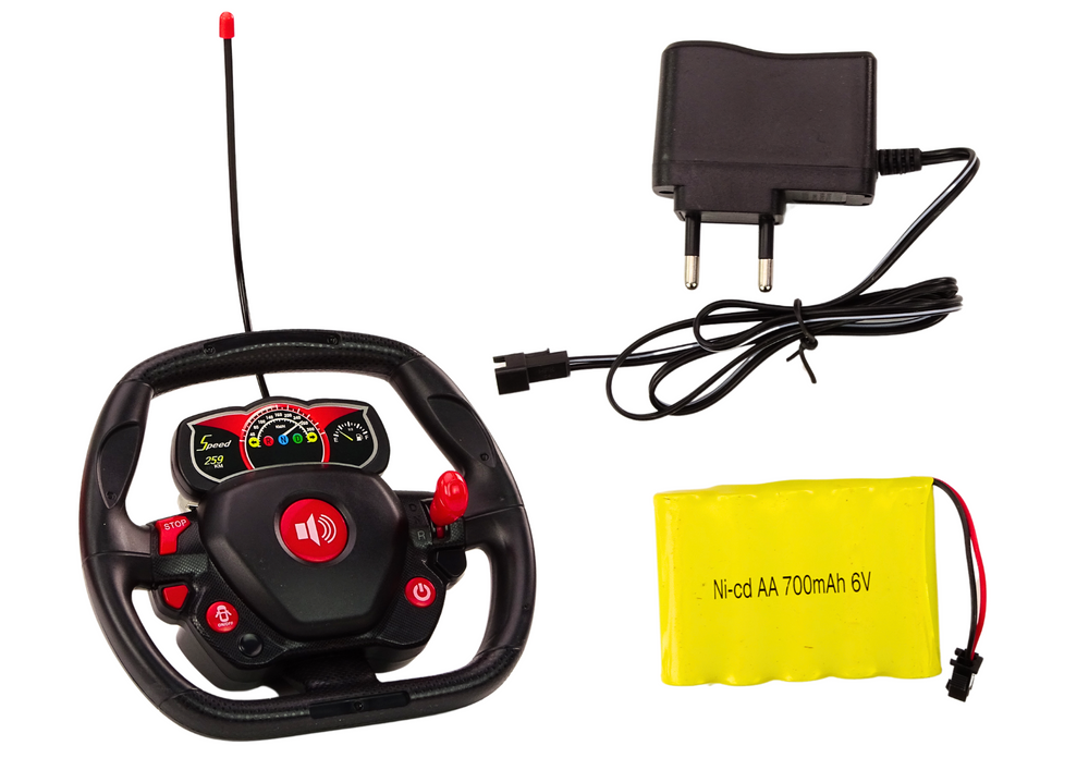 RC auto sportovní 1:12 s dálkovým ovládáním otvírací dveře žluté