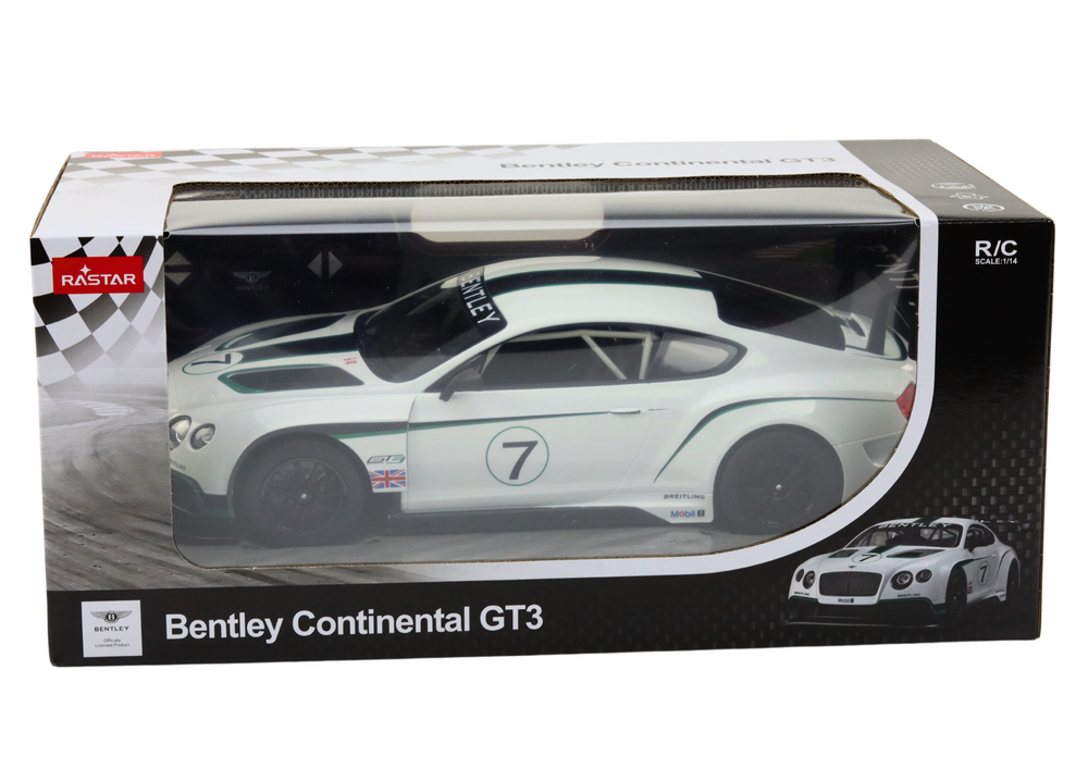 RC auto sportovní 1:14 s dálkovým ovládáním Bentley GT3 bílé