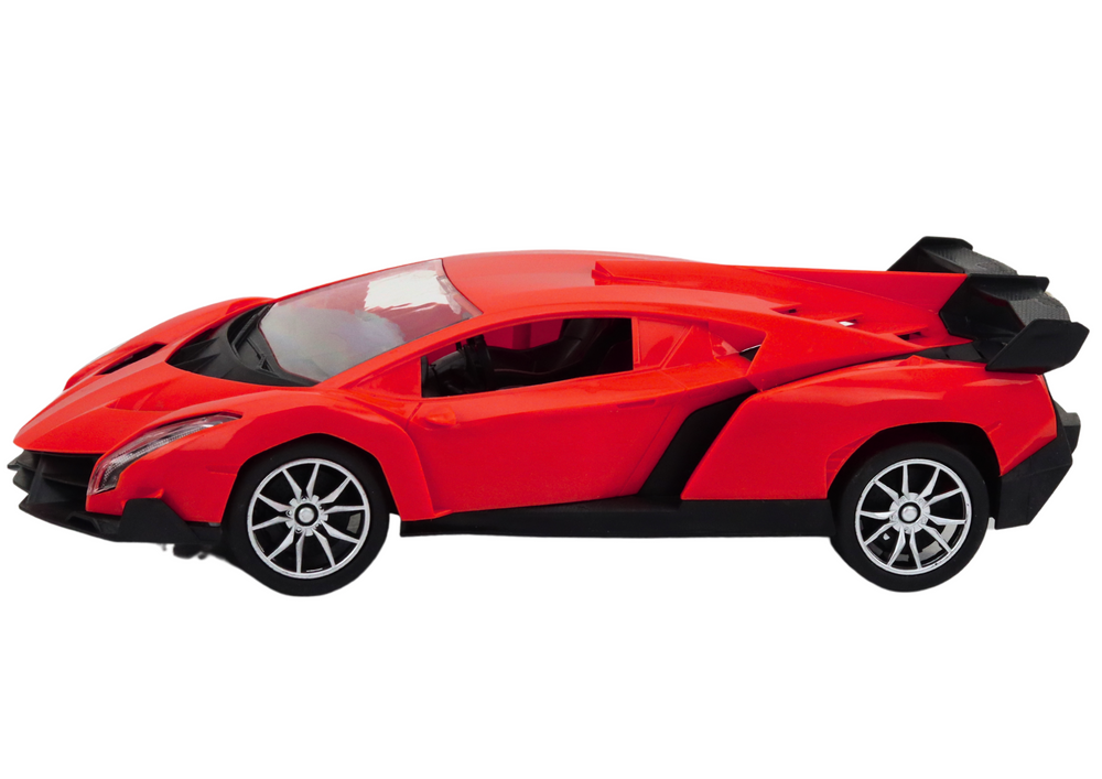 RC auto sportovní 1:16 s dálkovým ovládáním a LED světly červené