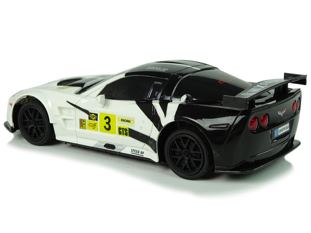 RC auto sportovní 1:24 s dálkovým ovládáním Corvette C6.R bílé
