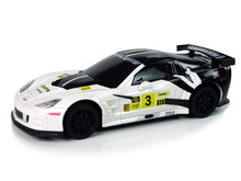 RC auto sportovní 1:24 s dálkovým ovládáním Corvette C6.R bílé