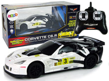 RC auto sportovní 1:24 s dálkovým ovládáním Corvette C6.R bílé