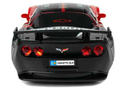 RC auto sportovní 1:24 s ovladačem a světly Corvette červené