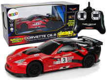 RC auto sportovní 1:24 s ovladačem a světly Corvette červené