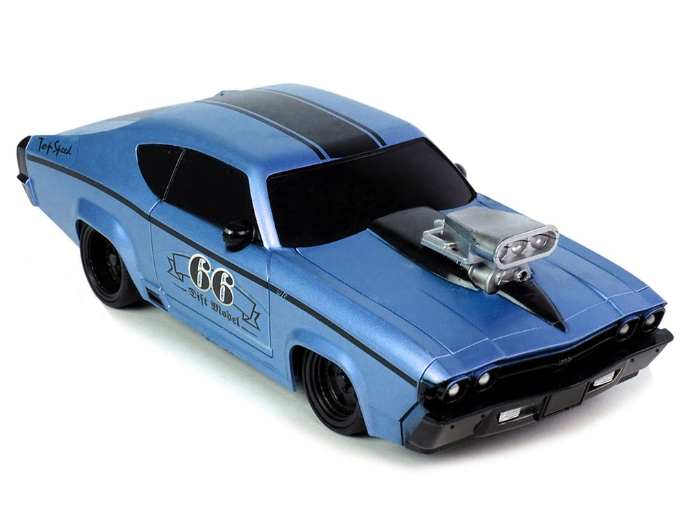 RC auto sportovní klasické 1:20 s pilotem modré