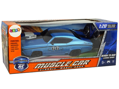 RC auto sportovní klasické 1:20 s pilotem modré