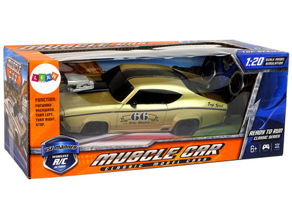 RC auto sportovní klasické 1:20 s pilotem zlaté