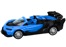 RC auto sportovní na dálkové ovládání 1:18 s LED světly modré