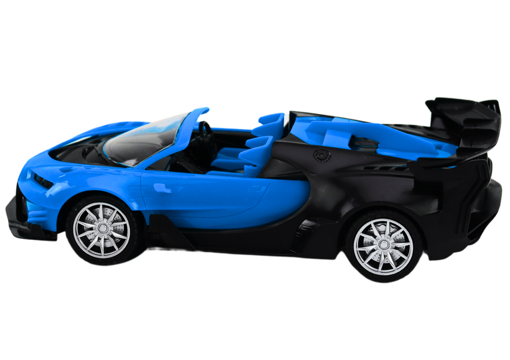 RC auto sportovní na dálkové ovládání 1:18 s LED světly modré