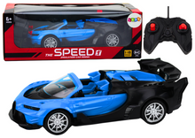 RC auto sportovní na dálkové ovládání 1:18 s LED světly modré