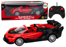 RC auto sportovní na dálkové ovládání 1:18 se světly červené