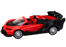 RC auto sportovní na dálkové ovládání 1:18 se světly červené