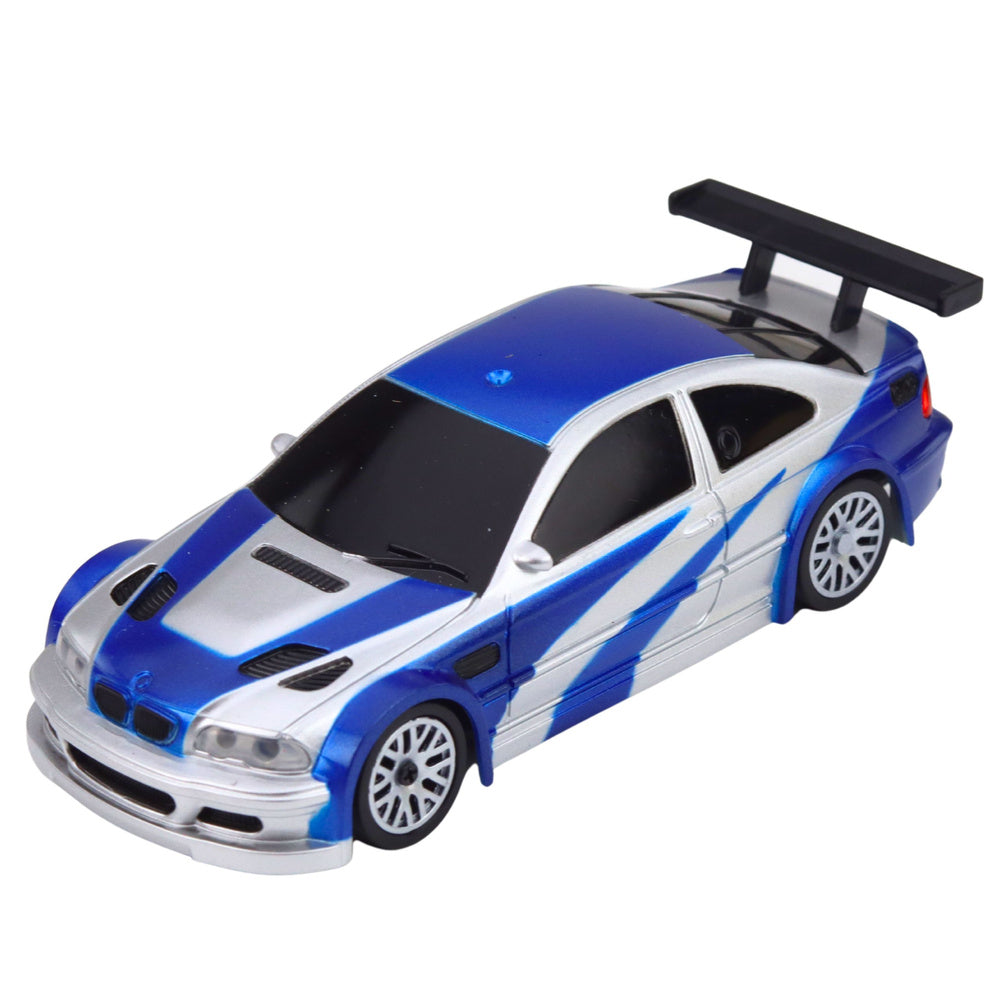 RC auto sportovní na drift E46 s kužely – 1:43, 15 km/h