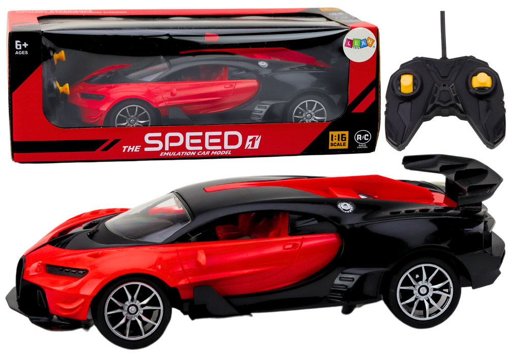 RC auto sportovní s dálkovým ovládáním 1:16 červené