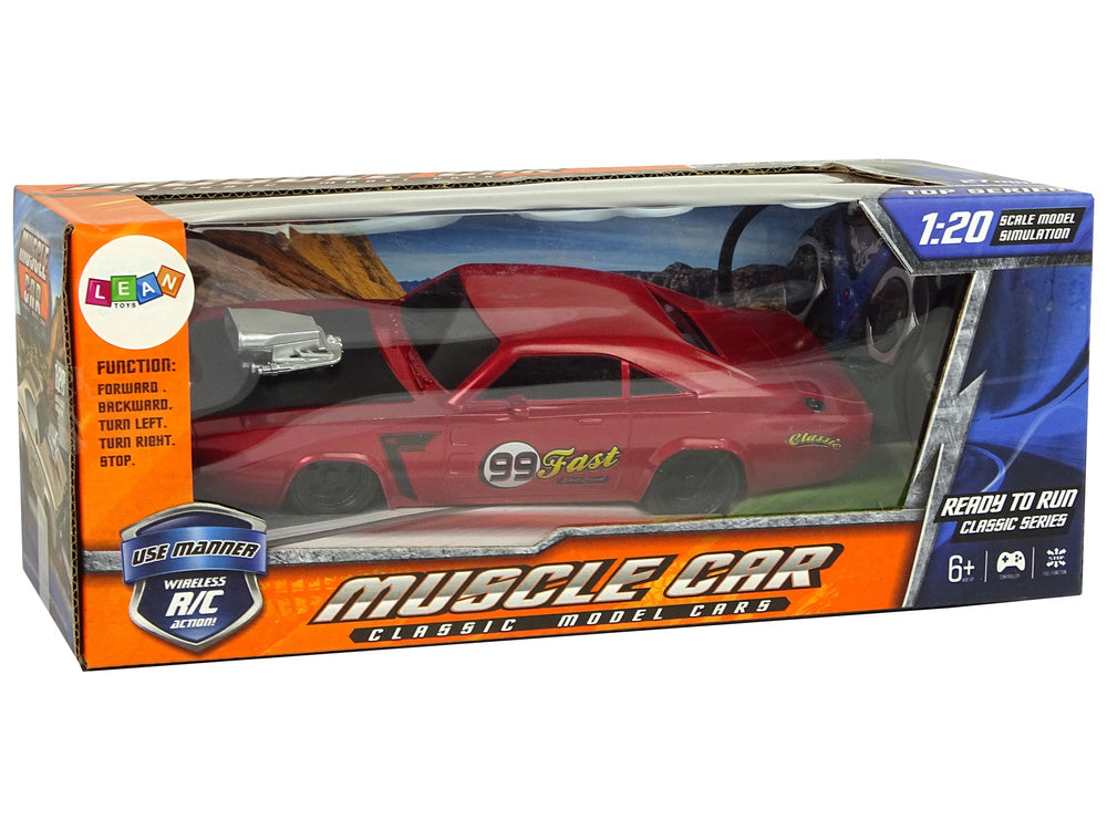 RC auto sportovní s pilotem 1:20 červené