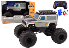 RC auto SUV 1:6 na dálkové ovládání – terénní 2.4G šedé