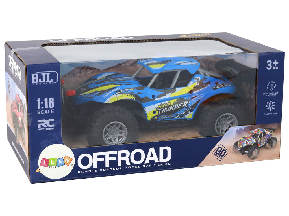 RC auto terénní 1:16 – dálkové ovládání 25m | modré