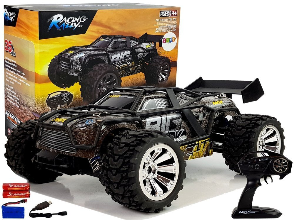 RC auto terénní 1:18 s dálkovým ovládáním 35 km/h hnědožluté