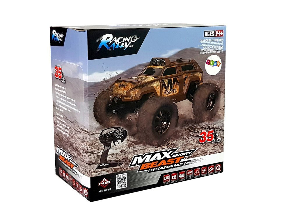 RC auto terénní 1:18 s dálkovým ovládáním 35 km/h modré