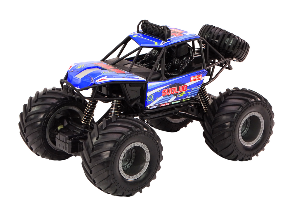 RC auto terénní 1:8 s tlumiči – modré