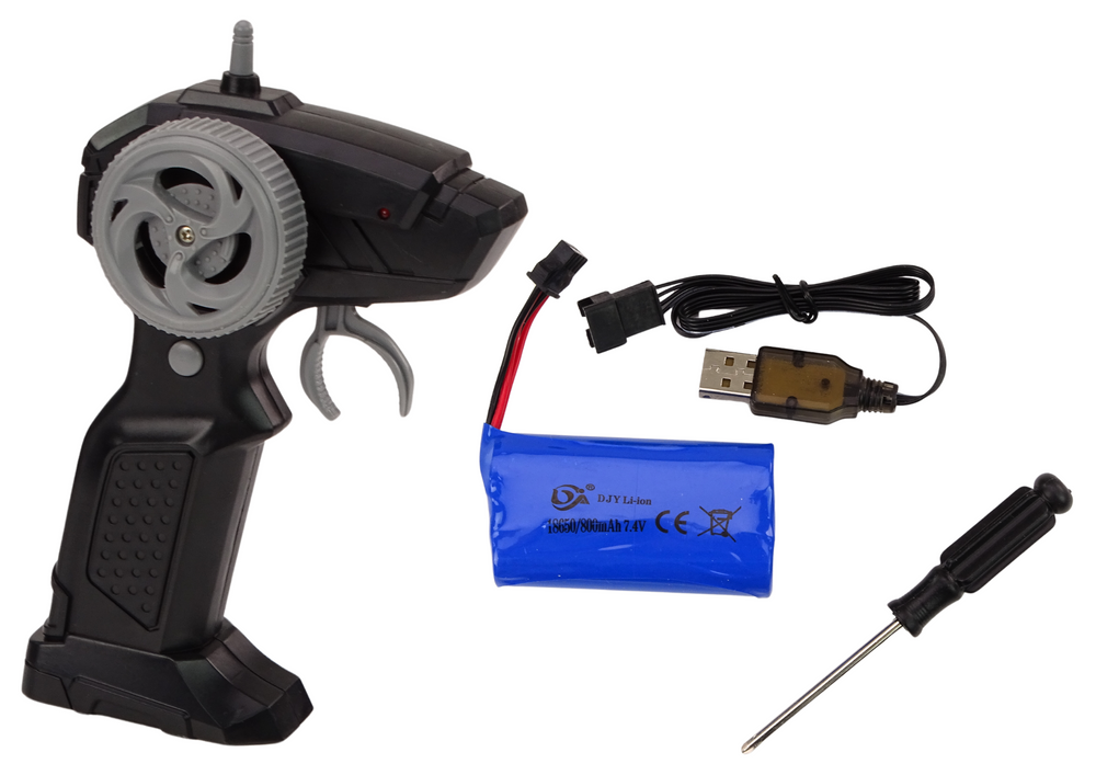 RC auto terénní 1:8 s tlumiči – modré
