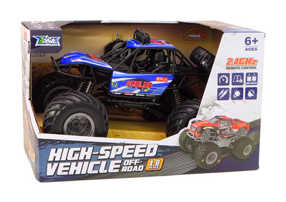 RC auto terénní 1:8 s tlumiči – modré