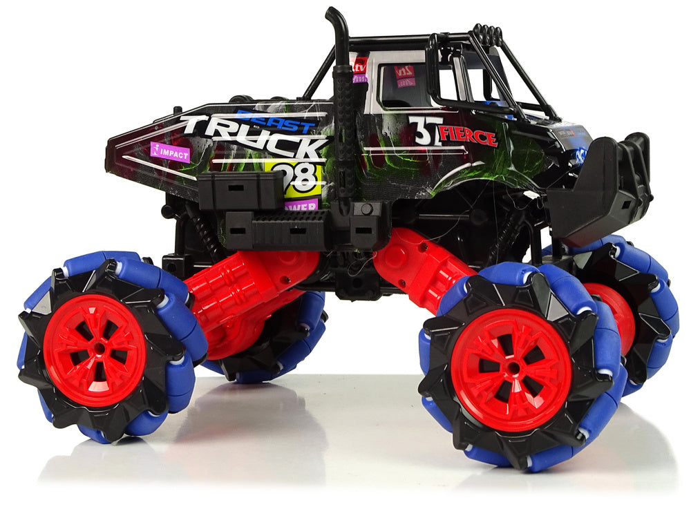 RC auto terénní drift 1:16 s otočením 360° a 2.4G ovládáním modré