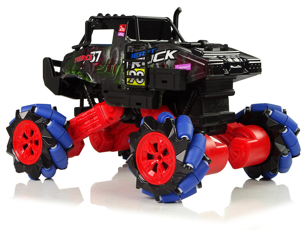 RC auto terénní drift 1:16 s otočením 360° a 2.4G ovládáním modré