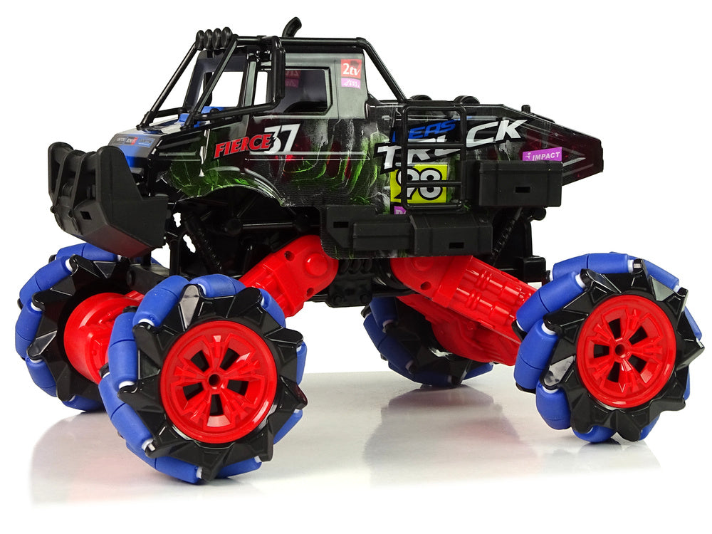 RC auto terénní drift 1:16 s otočením 360° a 2.4G ovládáním modré