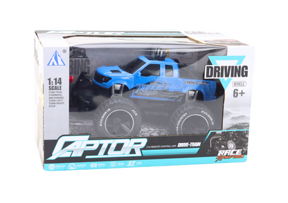 RC auto terénní na dálkové ovládání 1:14 s velkými koly modré