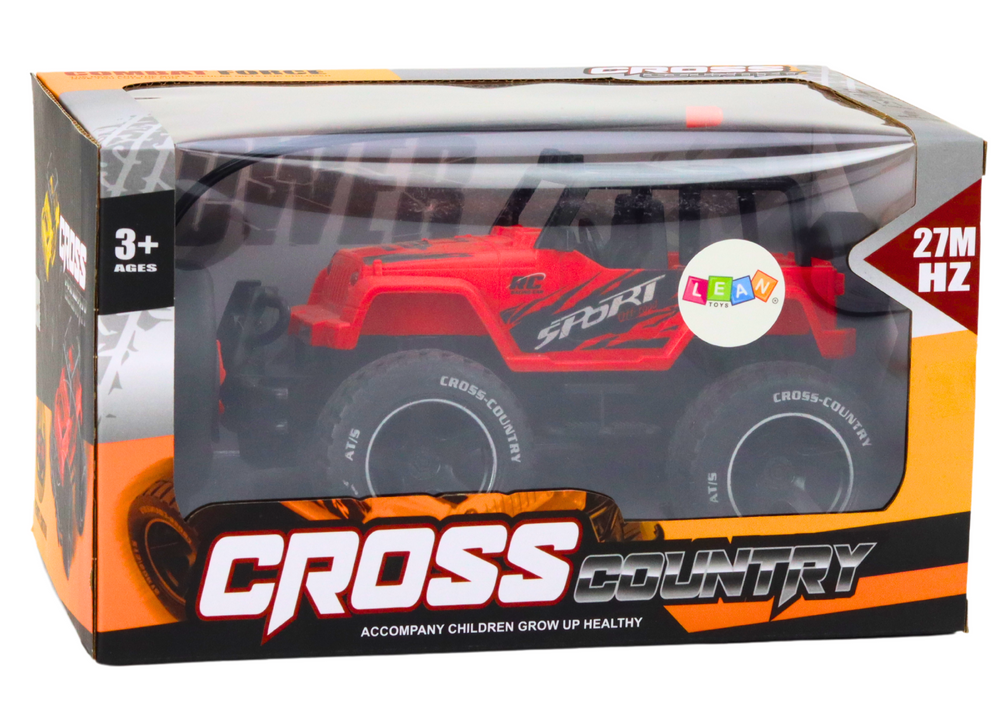 RC auto terénní na dálkové ovládání 1:18 s akumulátorem červené