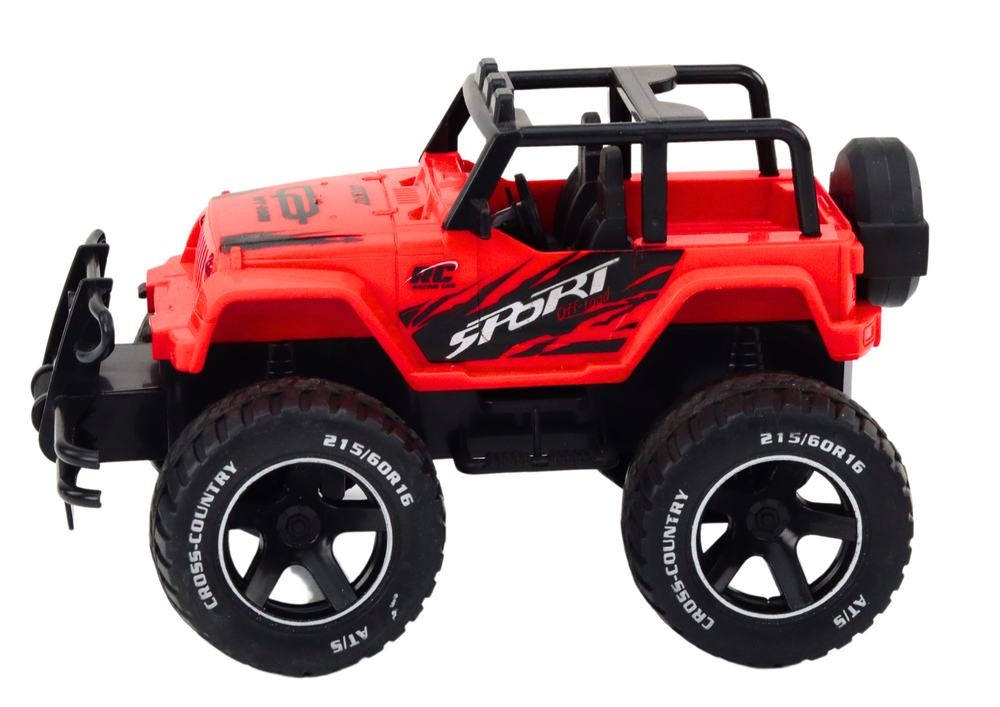 RC auto terénní na dálkové ovládání 1:18 s akumulátorem červené