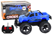 RC auto terénní na dálkové ovládání 1:18 s velkými koly modré