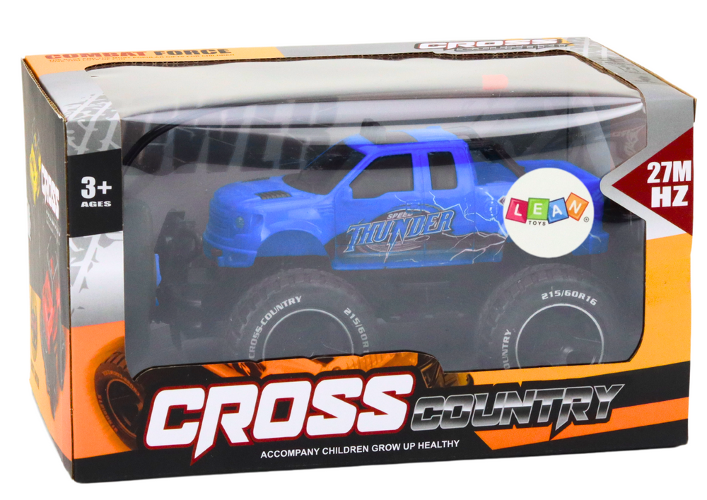 RC auto terénní na dálkové ovládání 1:18 s velkými koly modré