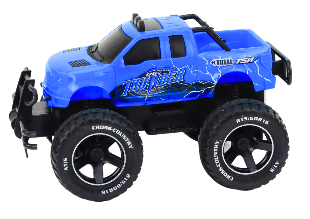RC auto terénní na dálkové ovládání 1:18 s velkými koly modré