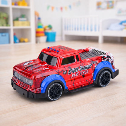 RC auto terénní pavouk s červenými světly – řízené na dálku