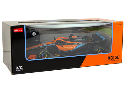 RC auto závodní McLaren F1 1:18 s dálkovým ovládáním oranžové