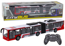 RC autobus městský s LED světly – červeno bílý | hračka